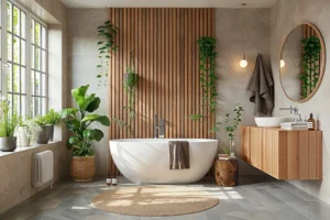 Modern Bathroom Biophilic Design